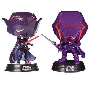 NEW Star Wars Visions Exclusive Glow in the Dark Funko Pop AM & Karre Figures